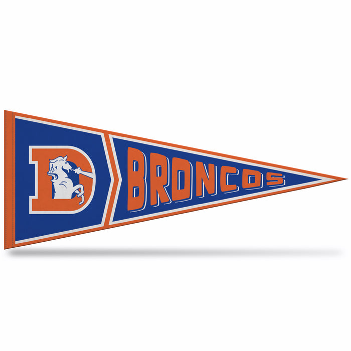 Denver Broncos Soft Felt 12X30 Pennant