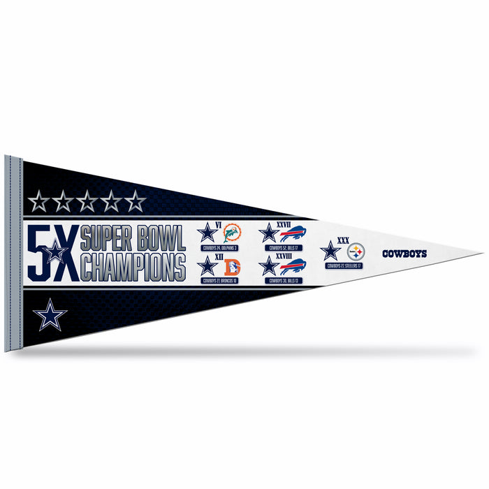 Dallas Cowboys Soft Felt 12X30 Pennant