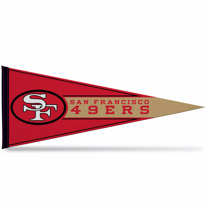 San Francisco 49ers Soft Felt 12X30 Pennant
