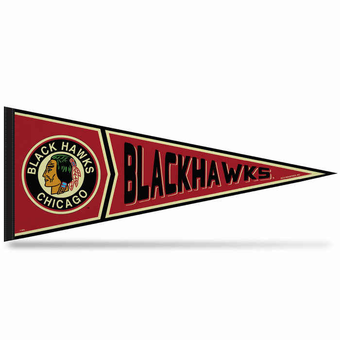 Chicago Blackhawks Soft Felt 12X30 Pennant