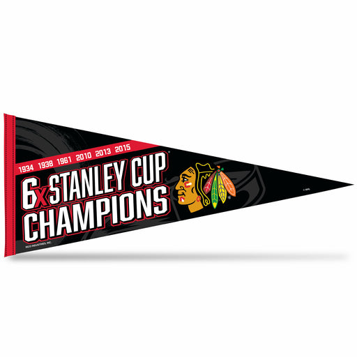 Chicago Blackhawks Soft Felt 12X30 Pennant