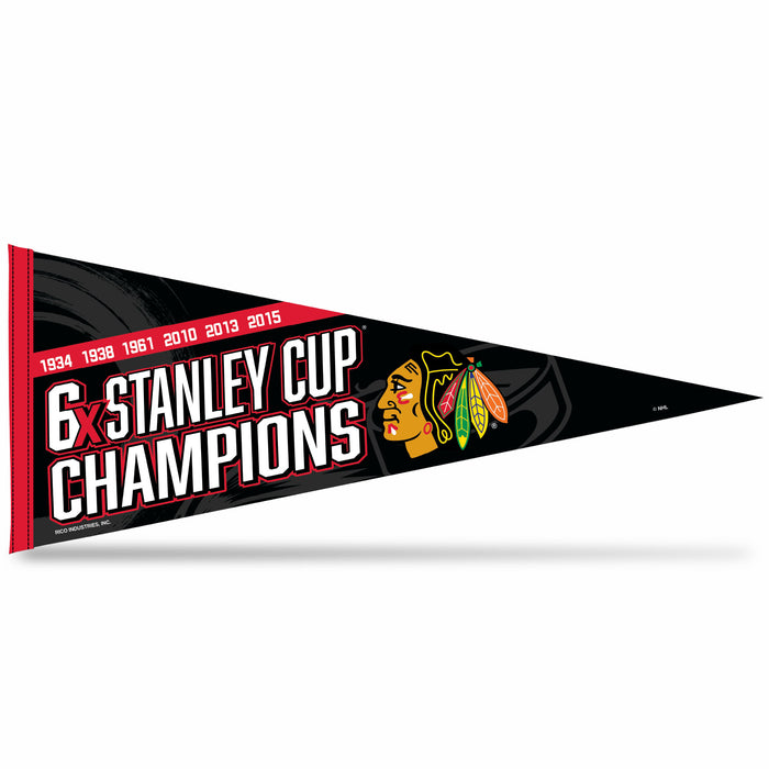 Chicago Blackhawks Soft Felt 12X30 Pennant