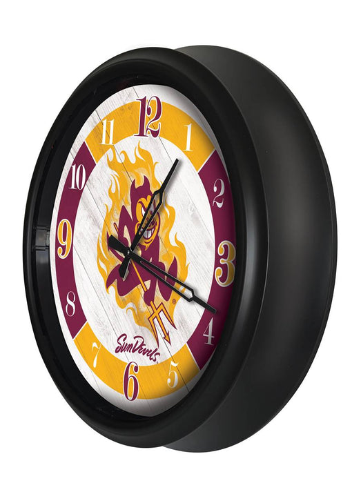 Arizona State University (Sparky) Indoor/Outdoor LED Wall Clock