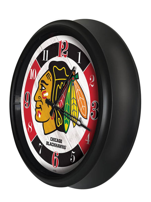 Chicago Blackhawks Indoor/Outdoor LED Wall Clock