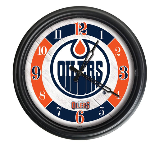 Edmonton Oilers Indoor/Outdoor LED Wall Clock