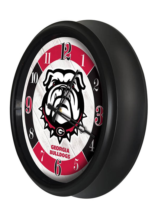University of Georgia (Bulldog)  Indoor/Outdoor LED Wall Clock