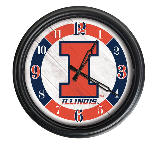 University of Illinois Indoor/Outdoor LED Wall Clock