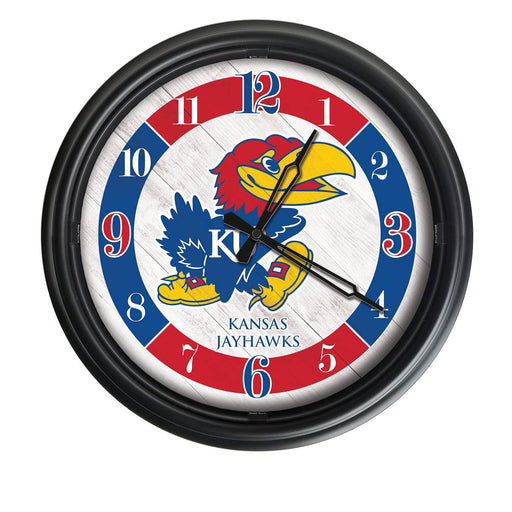 University of Kansas Indoor/Outdoor LED Wall Clock