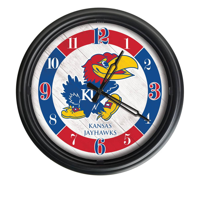University of Kansas Indoor/Outdoor LED Wall Clock