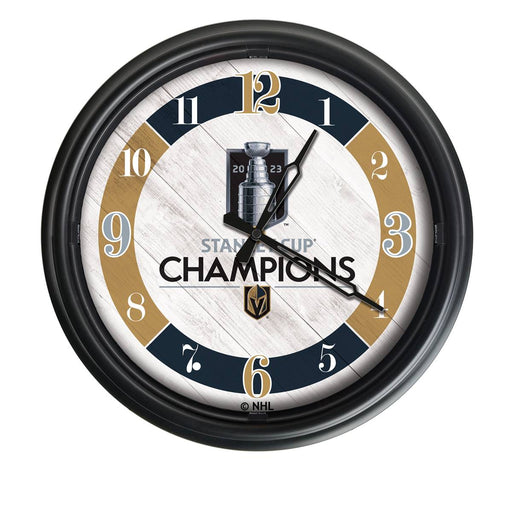 Vegas Golden Knights - 2023 Stanley Cup  Indoor/Outdoor LED Wall Clock