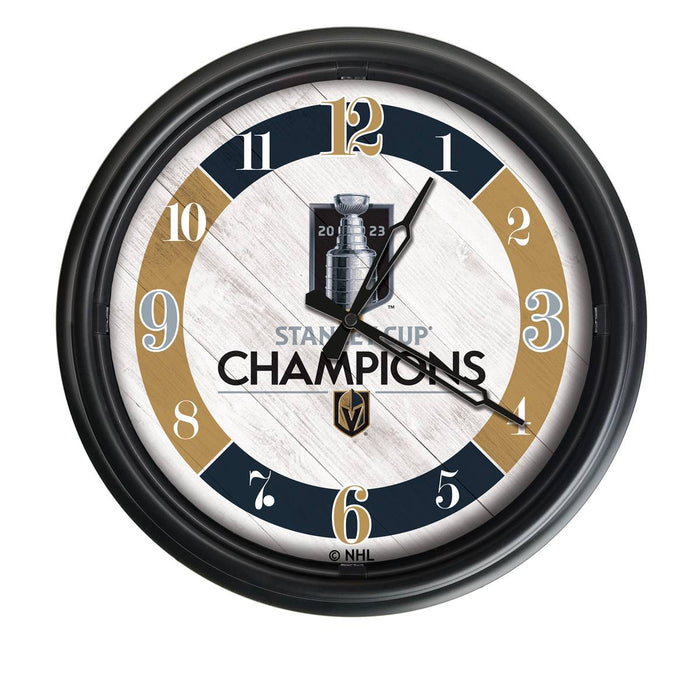 Vegas Golden Knights - 2023 Stanley Cup  Indoor/Outdoor LED Wall Clock