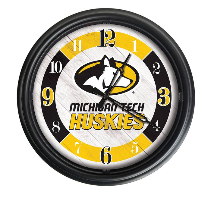 Michigan Tech University Indoor/Outdoor LED Wall Clock