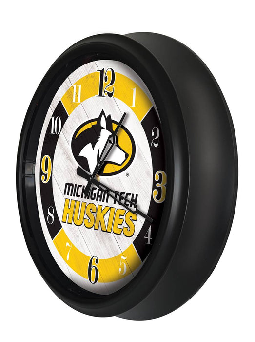 Michigan Tech University Indoor/Outdoor LED Wall Clock