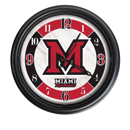 Miami University (OH) Indoor/Outdoor LED Wall Clock