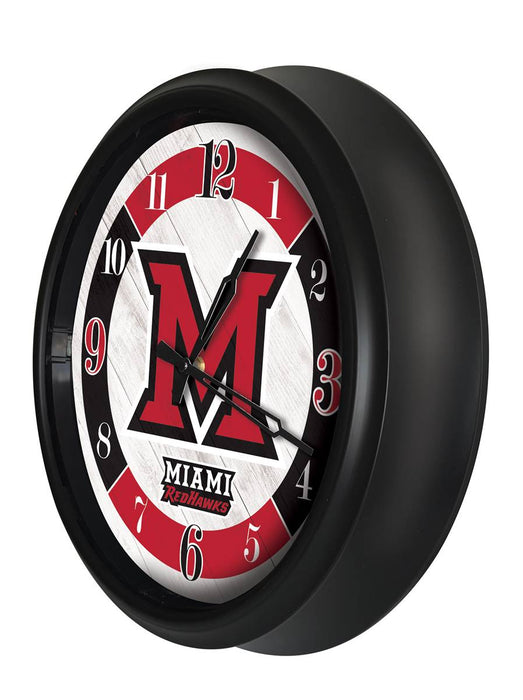 Miami University (OH) Indoor/Outdoor LED Wall Clock
