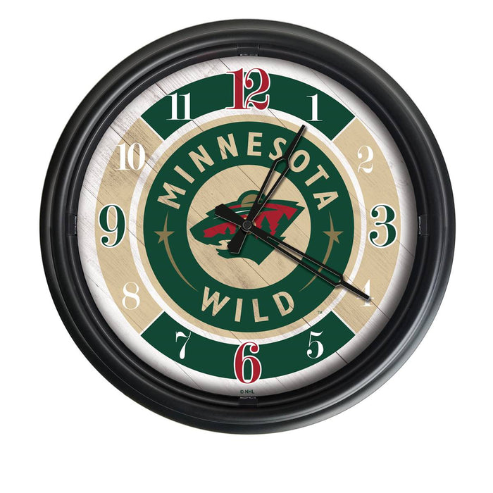Minnesota Wild Indoor/Outdoor LED Wall Clock