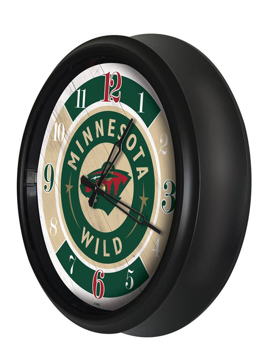 Minnesota Wild Indoor/Outdoor LED Wall Clock