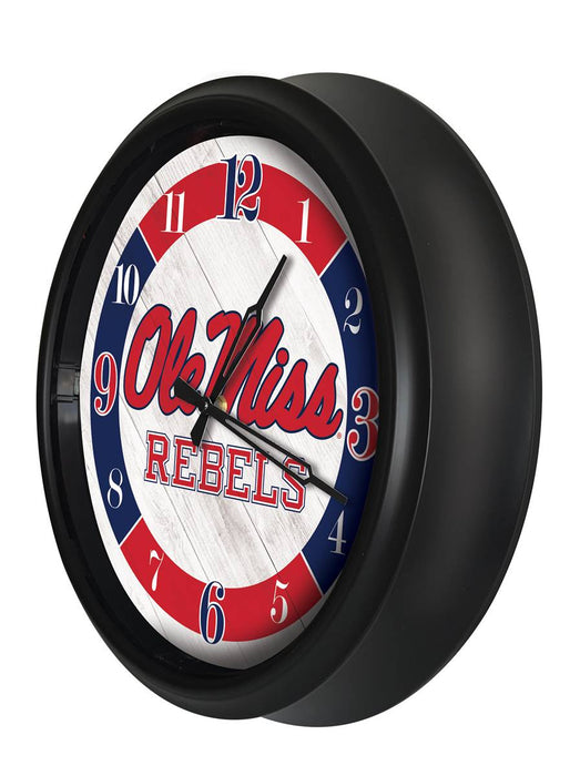 University of Mississippi Indoor/Outdoor LED Wall Clock