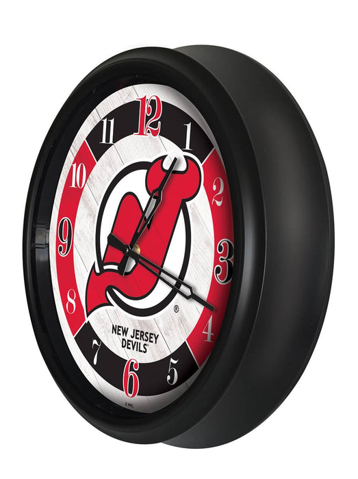 New Jersey Devils Indoor/Outdoor LED Wall Clock