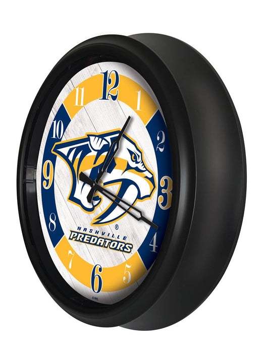 Nashville Predators Indoor/Outdoor LED Wall Clock