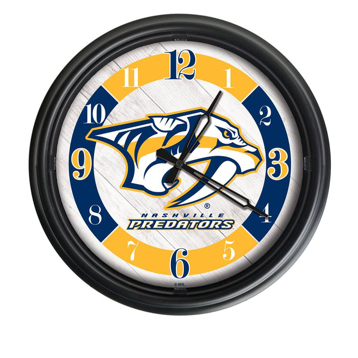 Nashville Predators Indoor/Outdoor LED Wall Clock
