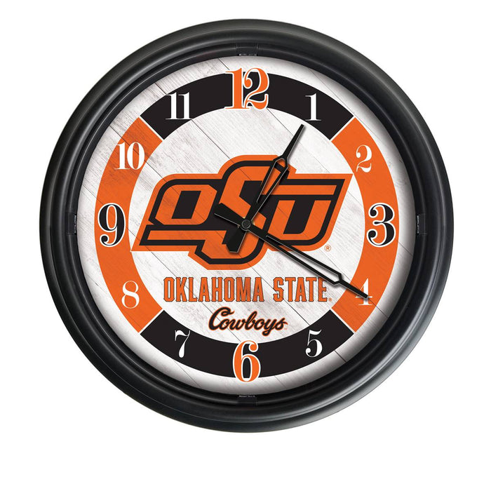 Oklahoma State University Indoor/Outdoor LED Wall Clock
