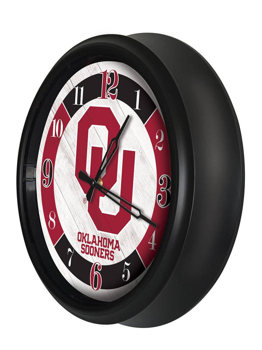 Oklahoma University Indoor/Outdoor LED Wall Clock