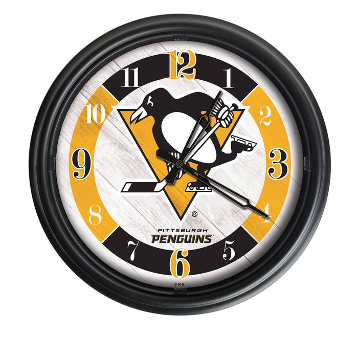 Pittsburgh Penguins Indoor/Outdoor LED Wall Clock