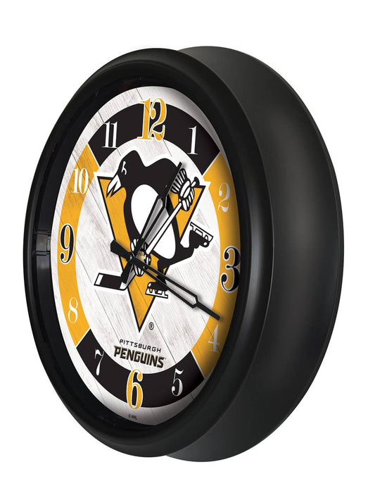 Pittsburgh Penguins Indoor/Outdoor LED Wall Clock