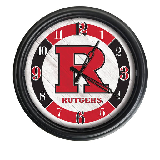 Rutgers Indoor/Outdoor LED Wall Clock