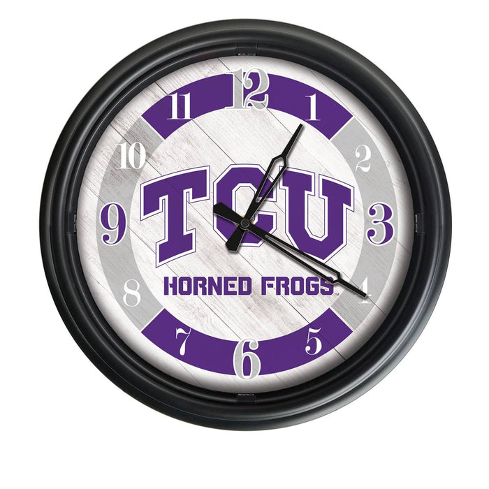 Texas Christian University Indoor/Outdoor LED Wall Clock