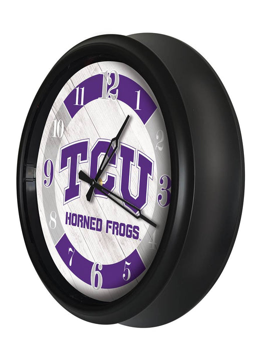 Texas Christian University Indoor/Outdoor LED Wall Clock