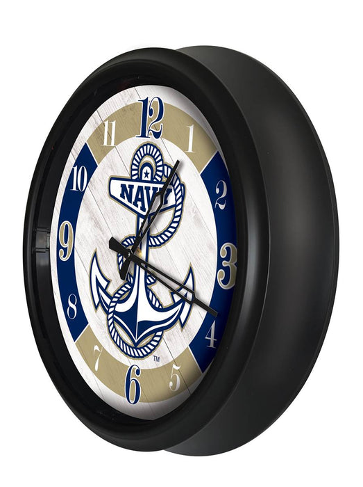 US Naval Academy Indoor/Outdoor LED Wall Clock