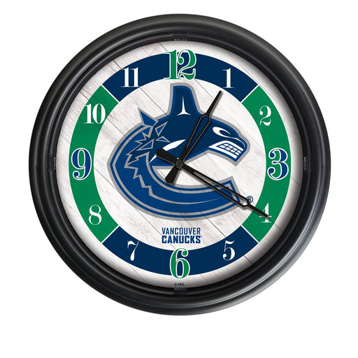 Vancouver Canucks Indoor/Outdoor LED Wall Clock