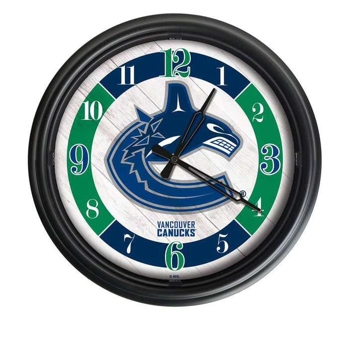 Vancouver Canucks Indoor/Outdoor LED Wall Clock