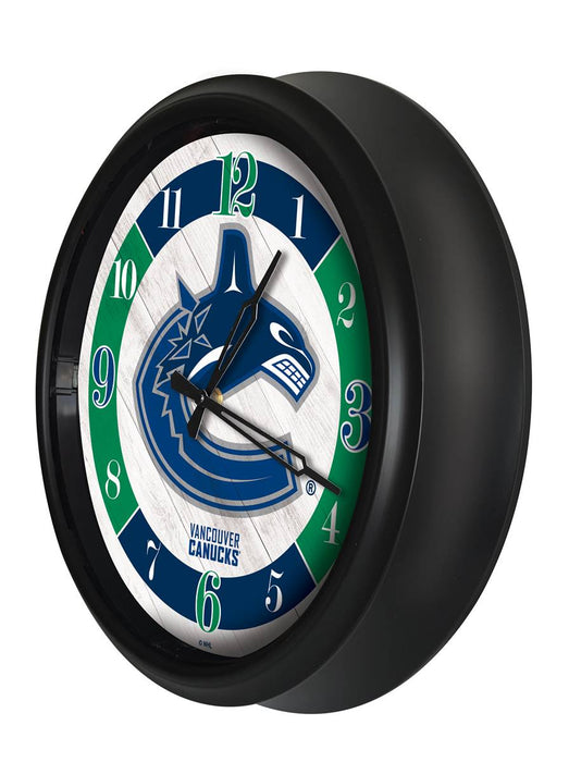 Vancouver Canucks Indoor/Outdoor LED Wall Clock