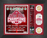 Ohio State Buckeyes 2024-25 CFP National Champions Banner Bronze Coin Photo Mint Framed Picture