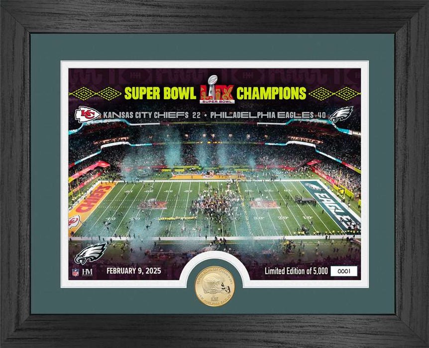 Philadelphia Eagles Super Bowl LIX Champions Celebration Bronze Coin Photo Mint
