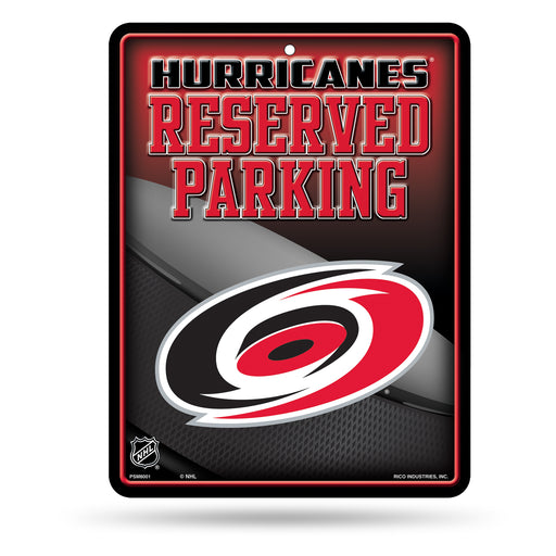 Carolina Hurricanes  8.5" x 11" Carbon Fiber Metal Parking Sign - Great for Man Cave, Bed Room, Office, Home Décor    