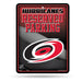 Carolina Hurricanes  8.5" x 11" Carbon Fiber Metal Parking Sign - Great for Man Cave, Bed Room, Office, Home Décor    