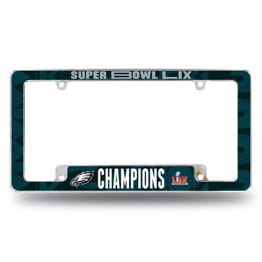 Philadelphia Eagles Super Bowl LIX Champions All Over License Plate Frame