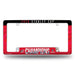 Carolina Hurricanes 2026 Stanley Cup Champions 12" x 6" Chrome All Over Automotive License Plate Frame