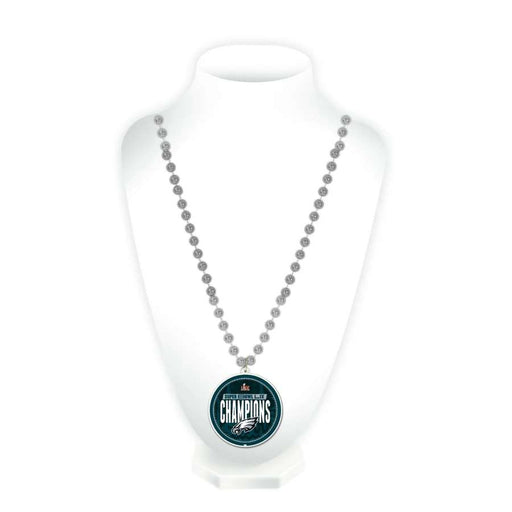 Philadelphia Eagles Super Bowl LIX Champions Beads with Medallion
