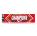 Kansas City Chiefs Super Bowl LVIII Champions Bumper Sticker