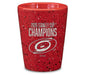 Carolina Hurricanes 2026 Stanley Cup Champions 2oz Ceramic Shot Glass for Fans, Laser Engraved In Team Color Single Shot Glass