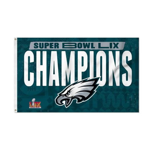 Philadelphia Eagles Super Bowl LIX Champions Banner Flag 3X5 ft