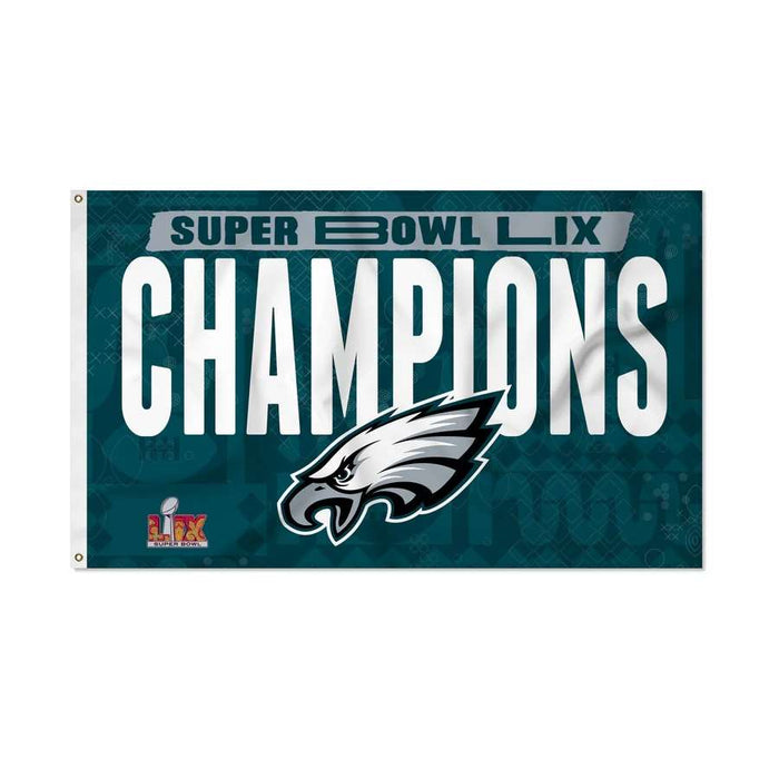 Philadelphia Eagles Super Bowl LIX Champions Banner Flag 3X5 ft