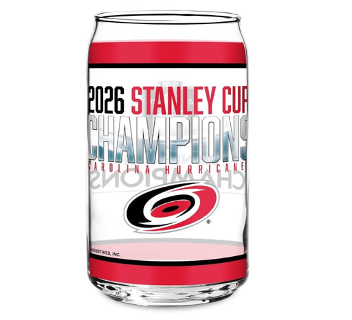 Carolina Hurricanes 2026 Stanley Cup Champions 16-oz Can Shaped Glass
