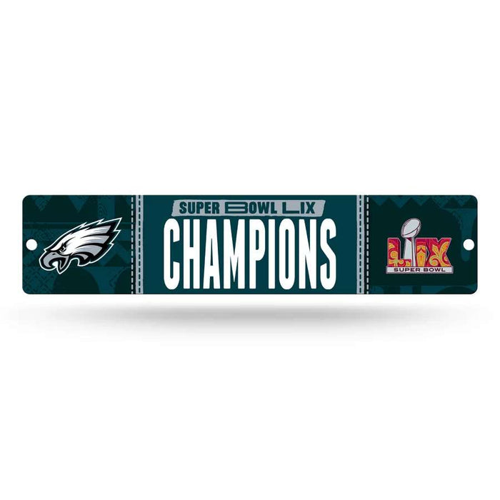 Philadelphia Eagles Super Bowl LIX Champions Plastic Street Sign