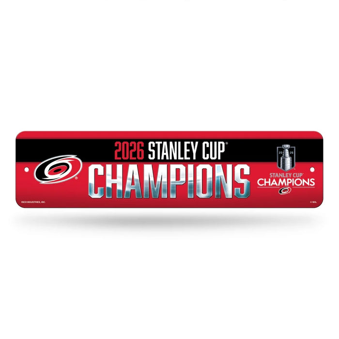 Carolina Hurricanes 2026 Stanley Cup Champions Metal Street Sign